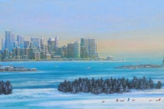 ManhattanSkylineSnowfallPanorama