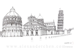 LeaningTowerOfPisaDrawing
