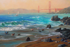 San Francisco Marshalls Beach Dog Run