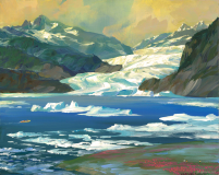 AlaskaJuneauMendenhallGlacierEvening